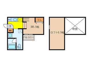 プログレス鷹取の物件間取画像